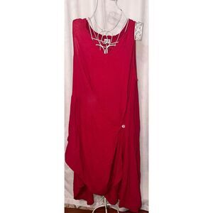 Oh My Gauze! Red Midi Dress